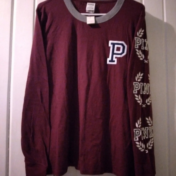 VS PINK long sleeve tee-LARGE **NEW** - Picture 1 of 7